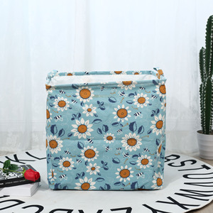 Cesta de almacenamiento de tela para el hogar, Cubo de ropa sucia de lino a prueba de polvo, plegable, apilable y cuadrada, impermeable - Product Image 6