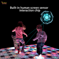 Pantalla de azulejo de pista de baile LED interactiva para interiores P3.91 P6.25 para barra de cabina de DJ Pantalla de bienvenida o uso de ascensor