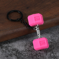 Porte-clés créatif en alliage de zinc en forme de mini bouteille d'eau, cadeau pour couple, design moderne, mini haltère et kettlebell personnalisés pour le fitness