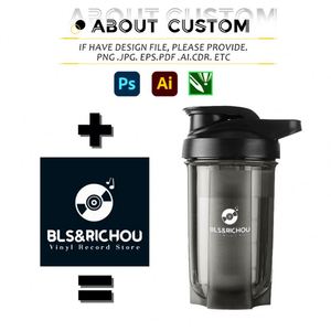 Wholesale Custom Logo Shaker Water Bottle BPA-Free PP Material Gym Protein Shaker Cup Printed Logo for Sports Promotion - Product Image 3