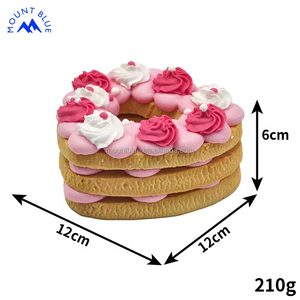 Đồ Chơi Gói Mềm Tùy Chỉnh Galletas Para Mascotas Kawaii Squishy Bánh Hamburger Bỏng Ngô Kem Donut Căng Thẳng Cứu Trợ Bánh Bánh Quy - Product Image 3