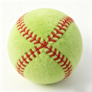 Custom Plush softball, Softball plush <b>toy</b>, Green softball <b>stuffed</b> ball, <b>Stuffed</b> softball pillow - Product Image 3