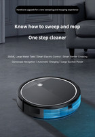 Robot Vacuum Cleaner dan Pel Pintar Otomatis COMPASS 2 in 1 dengan Gyroscope