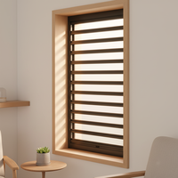 Fenêtre à persiennes horizontales en verre moderne, profil en aluminium facile à nettoyer pour les projets de rénovation de maison