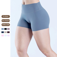 Shorts de sport taille haute sans couture pour femme, effet push-up fessier, extensibles dans les 4 sens, pour la course et le yoga