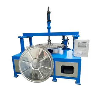 Hydraulic automatic cone rolling machine crimping and flanging machine metal dish punching equipment