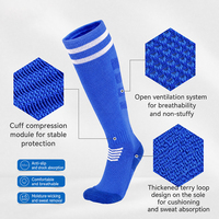 Calcetines de Fútbol Personalizados con Logotipo del Equipo, Venta al Por Mayor OEM, Calcetines Antideslizantes para Jugadores de Club