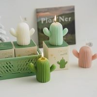 Handgemachte Umweltfreundliche Aromatherapie-Sojawachskerzen in Kaktusform Duftkerzen Geschenke für Heimdekoration