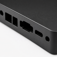 Boîtier de mini PC personnalisé, châssis industriel, boîte électronique, extrusion d'aluminium CNC, boîtier de mini PC ITX fin et industriel