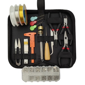 DIY Jewelry Making Tool Set String Jewelry Thread Jewelry Repair Beading Wrap Thread Kit Ear Hook <strong>Pliers</strong> 2 Sets <strong>Jewellery</strong> <strong>Pliers</strong> - Product Image 1