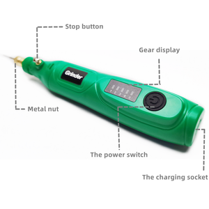 USB 충전 미니 전기 밀 무선 전기 드릴 세트 146 조각 DIY 조각 펜 508 그라인더 소형 그라인더 배터리 - Product Image 6