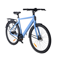 Bicicleta Eléctrica Urbana de Alta Gama de 7 Velocidades para Adultos con Transmisión por Correa y Batería de Litio de 36v, Bicicleta de Carretera, Electro Fahrrad