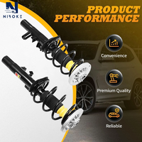 Niboke para BMW X3 F25 X4 F26 Conjunto de resorte helicoidal de Amortiguador delantero con eléctrico 37116797026 37116797028 37126797025
