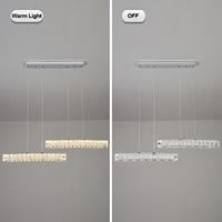Lustre moderne de luxe en cristal, luminaire suspendu pour la décoration du salon, pour la maison ou l'hôtel, intérieur