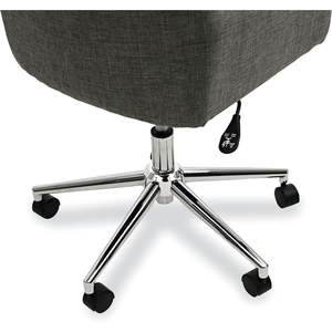 Chaise de travail Alera Mid-Century de Contemporary Design, supporte jusqu'à 275 lb, hauteur d'assise 18,9 po, dossier gris, hauteur d'assise 22,24 po - Product Image 1