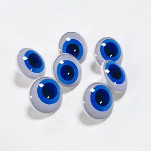 High Quality ABS Plastic EN-71 Safety Customized Expo Mascot Printing Crystal Eyes Plush Toy Eye