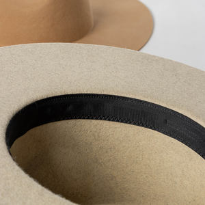 SY topi 100% wol topi Fedora flanel pinggir lebar uniseks topi <span class=keywords><strong>Felt</strong></span> kustom OEM tersedia - Product Image 6