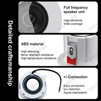 SUMWEE OEM 102 4ohm 10W Mini système de son surround passif haut-parleur de plafond toit maison hôtel musique de fond haut-parleur
