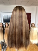 Perruque Casher SHY en dentelle, cheveux humains bruts, lisses, avec raie réaliste, fournisseur pour salons
