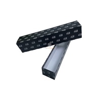 Caja de Cartón Rígida Larga Personalizada para Paraguas, Color Negro Mate, con Recubrimiento UV, Relieve y Forro de Esponja, para Regalos y Manualidades