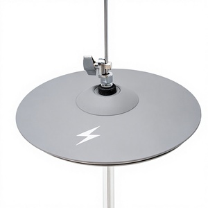 UNLOCK VH12G Nuevo Set de Platillos Hi-Hat de Silicona Gris de 12 Pulgadas, Doble Zona Antiruido, de 2 Piezas, para Batería Electrónica Silenciosa, Directo de Fábrica - Product Image 1