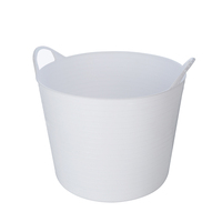 Seau multifonction en plastique flexible pour le nettoyage de la maison et l'arrosage du jardin.