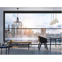 NUOXIN Modernes Design Maßgefertigtes Automatisches Vertikales Schiebe-Lamellenfenster Doppelverglasung Aluminiumlegierung Elektrisches Hebefenster
