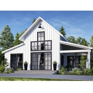 Conception libre de maison à ossature <span class=keywords><strong>métallique</strong></span> Fabrication de toit en acier Stockage d'atelier en métal Barndo House Poll Barn - Product Image 1