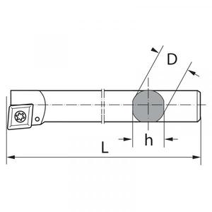 FERVI - SCLCL25 Barra de mandrinado macizo de 95 ° con bloqueo de tornillo-EAN 8012667009229 HERRAMIENTAS ELÉCTRICAS ACCESORIOS DE TORNEADO - Product Image 2