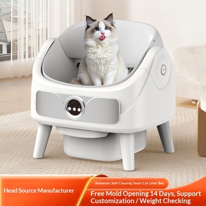 Intelligente Automatische Anti-Spritz Edelstahl-Katzentoilette mit Großem Fassungsvermögen und Elektrischer Schaufel im Übergroßen Design - Product Image 5