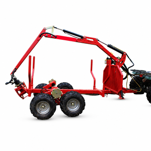 Remolque para ATV con Grúa, Rotador Hidráulico, Garra <span class=keywords><strong>de</strong></span> 1 <span class=keywords><strong>Tonelada</strong></span>, Sierra, Remolque Forestal para Uso Agrícola - Product Image 2