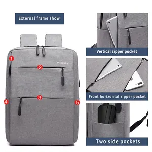 2024 Latest Hot Sale Backpack With College School Computer Book Bag Travel Backpack With USB Charging Port Casual Bag