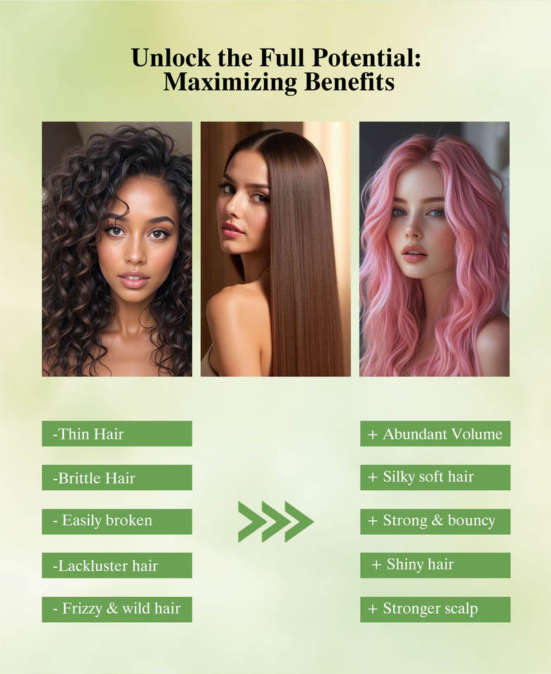 Cucumber & Mint Volumizing Hair Masque for Fine Thin Hair Refreshing ...