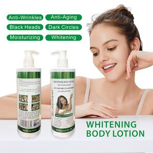 Toptan Doğal Kaliteli Vejetaryen Cilt Bakım Sütü, C Vitamini ve Kolajen İçeren Aydınlatıcı Nemlendirici Losyon - Product Image 2