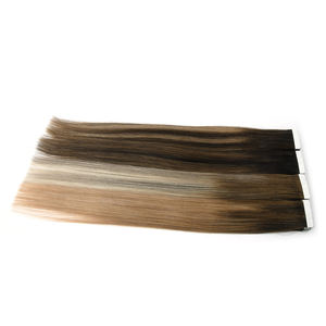 Pelucas K.S Premium Elite-Class, Cabello Humano Remy Chino 100%, Doble Trama con Brillo Suave y Sedoso para Peinados de Celebridades, Extensiones Adhesivas - Product Image 6