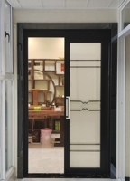 Puerta Plegable Moderna de Doble Vidrio Templado con Aislamiento Térmico, Garantía de 5 Años, Apertura por Empuje Similar a una Puerta Normal