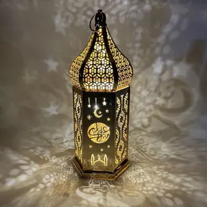 Hot Jual Eid Mubarak Muslim Pesta Dekorasi Lampu LED Lentera