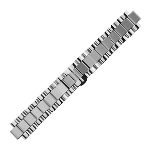 Bracelet de montre en acier inoxydable argenté, bracelet milanais à maillons pour un usage professionnel et décontracté - Product Image 3