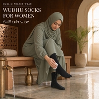 Chaussettes Wudhu |   Chaussettes respirantes et imperméables en rayonne de bambou, adaptées à diverses activités de plein air (unisexe), chaussettes de prière