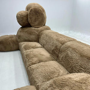 YILISTAR grande divano personalizzato personalizzato su Internet divano divano componibile in velluto marrone divano divano modulare in velluto - Product Image 4