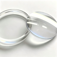 Verre de remplacement pour montre en saphir poli bombé, revêtement antireflet, cristal rond pour la réparation quotidienne des montres