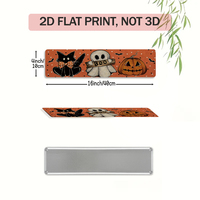 Pancarte en métal vintage verticale avec motif de chauve-souris pour Halloween