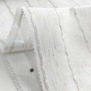 <span class=keywords><strong>Tende</strong></span> a rullo in tessuto trasparente <span class=keywords><strong>di</strong></span> <span class=keywords><strong>lino</strong></span> da 280cm su misura <span class=keywords><strong>con</strong></span> pannello in pizzo Beige elegante fodera in tessuto per la casa stile semplice Jacquard - Product Image 1