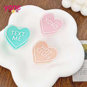 ที่หนีบผมรูปหัวใจวัสดุอะซิเตทแบบหวานสำหรับสาวๆ<span class=keywords><strong>ใน</strong></span><span class=keywords><strong>วัน</strong></span>วาเลนไทน์ - Product Image 2