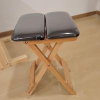 Chaise de yoga pliable professionnelle en bois massif, portable, pour Pilates, accessoires de studio, tabouret, banc pour l'exercice et l'entraînement, durable
