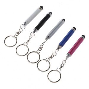 Promotional Metal Soft-touch <b>Leather</b> Stylus <b>Keychain</b> with Laser Logo and Durable Design - Product Image 6