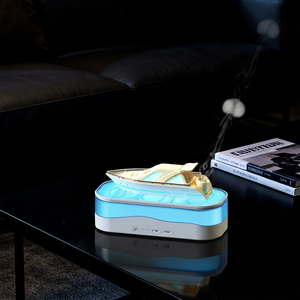 Yacht Ultrasonic <b>Humidifier</b> Aromatherapy <b>Diffuser</b> Decorative Mist Air Moisturizing Home Decor - Product Image 2