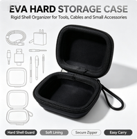 Étui de transport rigide en EVA noir pour lecteur de cartes portable et scanner, mini étuis pour lecteurs de cartes et scanners