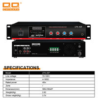 Amplificateur de puissance pour diffusion audio numérique avec USB, carte SD et télécommande sans fil