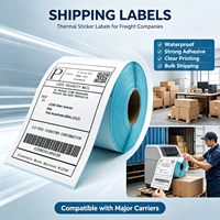 Rouleaux d'étiquettes en papier thermique direct, sensibles à la chaleur, écologiques, adhésives, pour imprimantes de codes-barres, tailles personnalisables, auto-adhésives